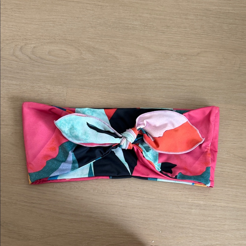 Bathing Suit Floral Bandeau Top